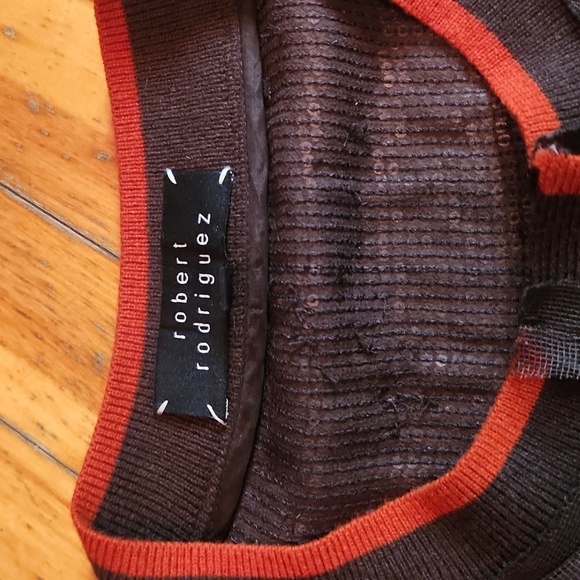 Robert Rodriguez sequined sweater blouse - Picture 2 of 7